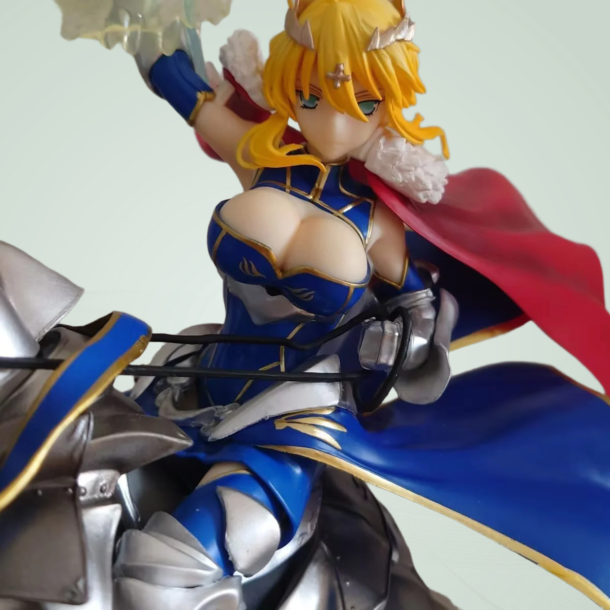 美少女fgo阿尔托莉雅手办摆件 塞巴白枪呆骑马动漫手办模型