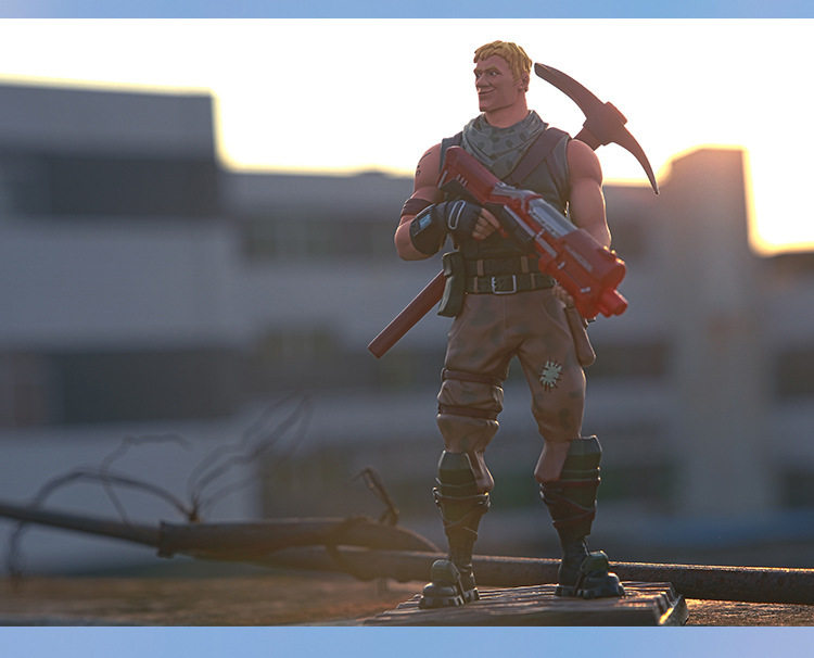 动漫游戏手办批发 堡垒之夜 Fortnite 男仔锤头可替换手手办 模型
