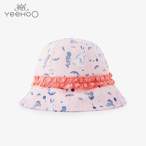 英氏女童春秋甜美休闲遮阳渔夫帽