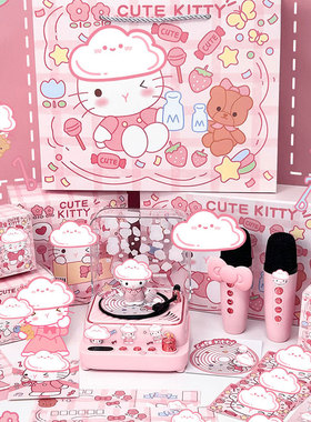 NOOWERE生日kitty可爱音响麦克风蓝牙小音箱闺蜜女生生日礼物