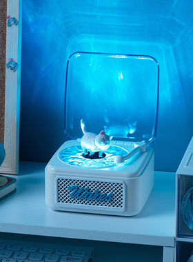 NOOWERE音响水波纹蓝牙唱片小音箱白噪音定时氛围感生日礼物