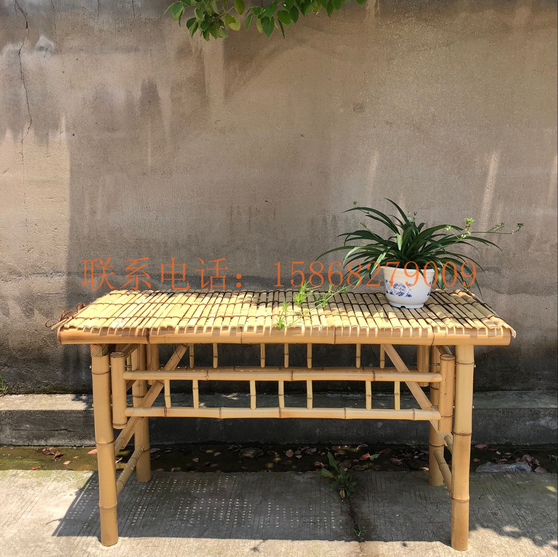 工厂定制竹桌子 花园竹桌 休闲竹桌 茶桌 折叠桌 别墅 民宿竹桌