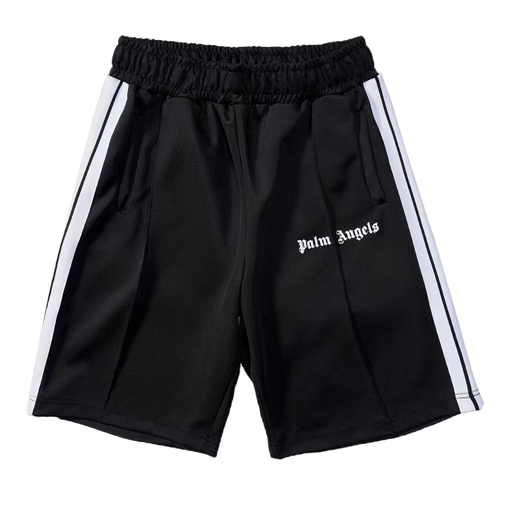 thumbnail for 23SS European and American Angel Shorts Rainbow Straight Fashion Simple Side Stripe Men's and Women's Couple Casual Pants Cropped Pants Tide