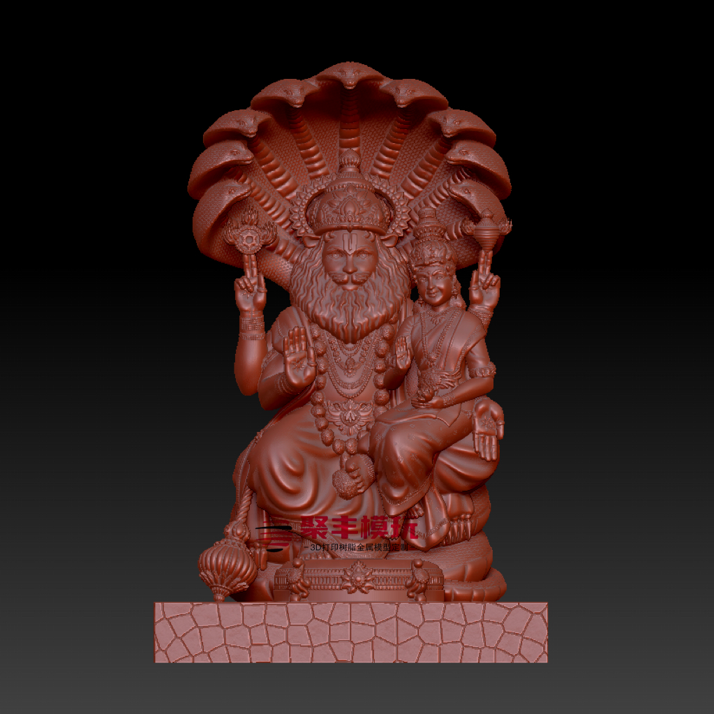 印度神STL文件3D模型狮头神罗希摩三维图纸STL数据机雕刻CNC