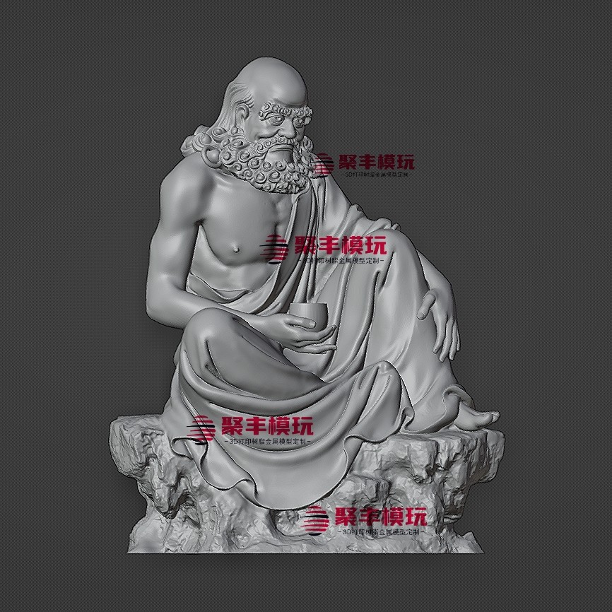 达摩祖师STL文件达摩精雕STL文件达摩3D模型STL文件3D打印STL文件