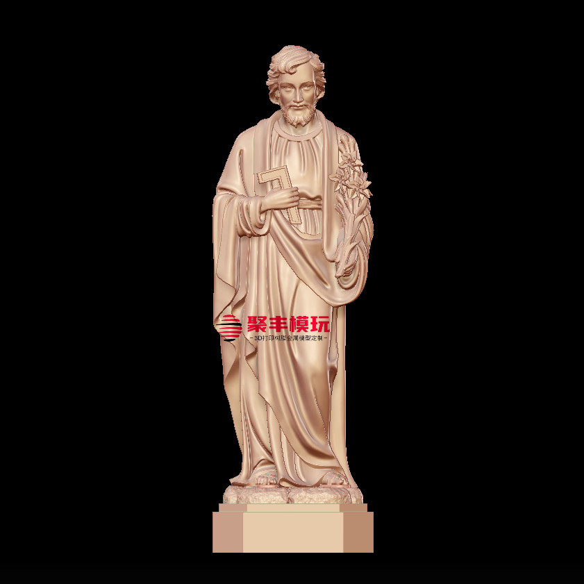 西方人物雕塑STL文件3D模型西方人物圆雕三维立体图纸STL数据打印