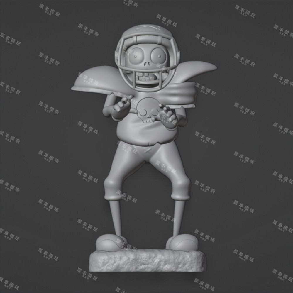 植物大战僵尸3D打印STL文件ZOMBIE 3D Print STL File