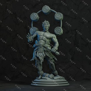 怒目金刚STL文件金刚力士STL文件3D模型STL文件机雕图纸STL文件