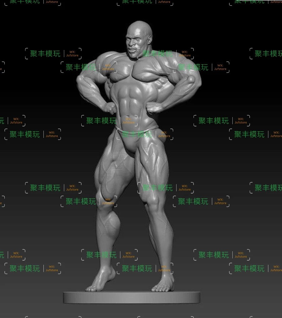 罗尼库尔曼STL文件3D模型健美肌肉男三维立体图纸STL数据3D打印