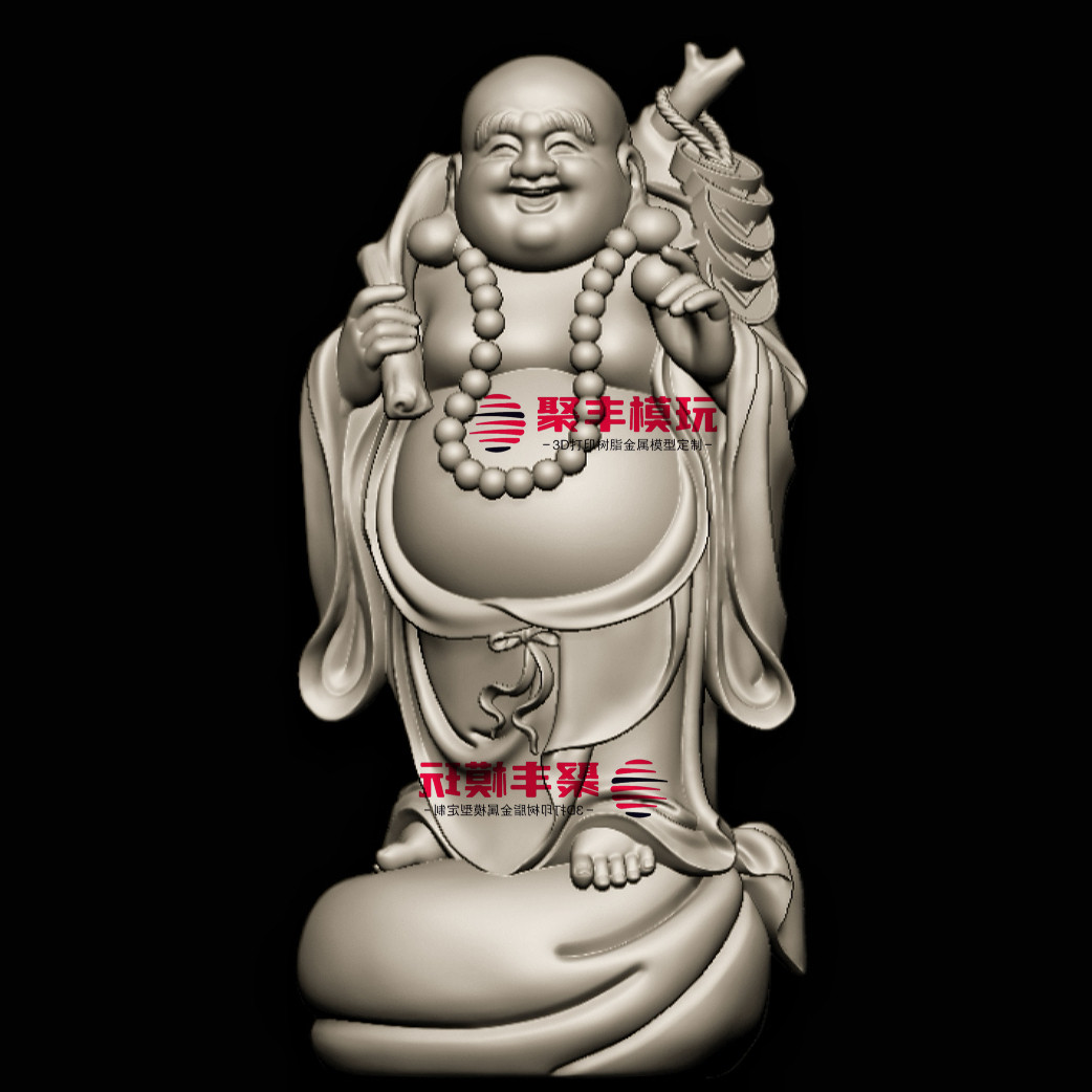 弥勒佛STL文件3D图纸模型弥勒佛三维图纸数据机雕刻CNC