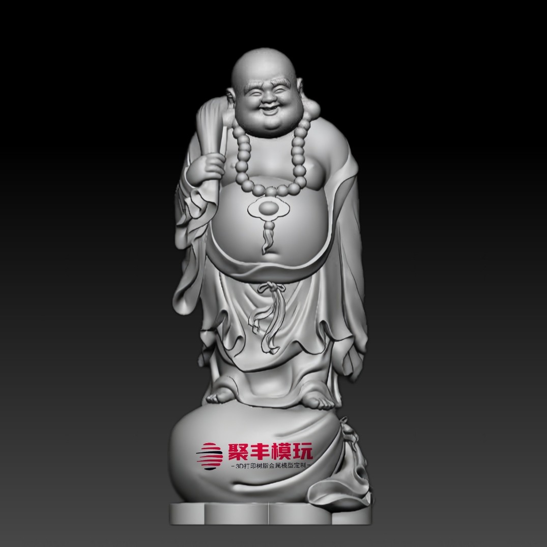 弥勒佛STL文件3D模型佛像三维图纸数STL据机雕刻木雕