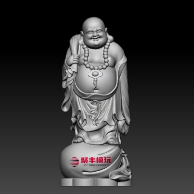 弥勒佛STL文件3D模型佛像三维图纸数STL据机雕刻木雕