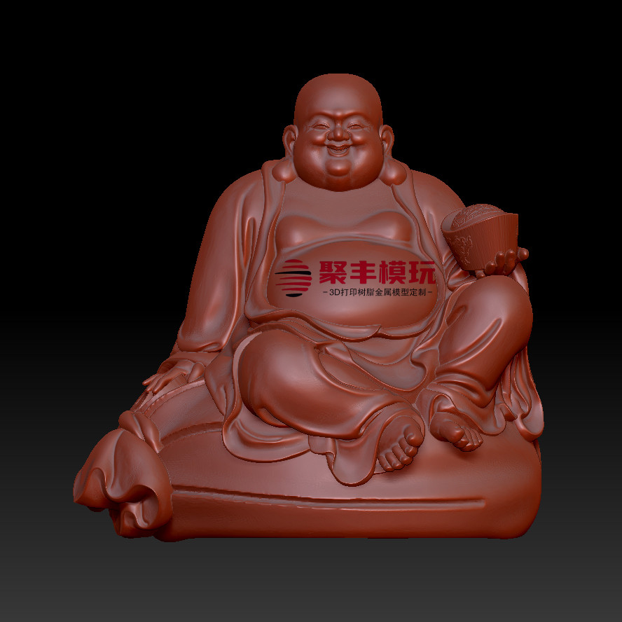弥勒佛STL文件3D模型大肚佛三维图纸STL数据机雕刻CNC A87