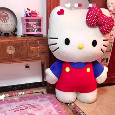 可爱Hello Kitty毛绒玩偶凯蒂猫布娃娃KT猫抱枕公仔送女生日礼物