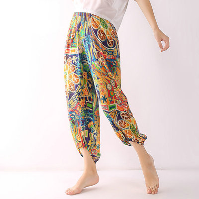 9分裤沙滩裤防蚊裤拉伦娜人棉