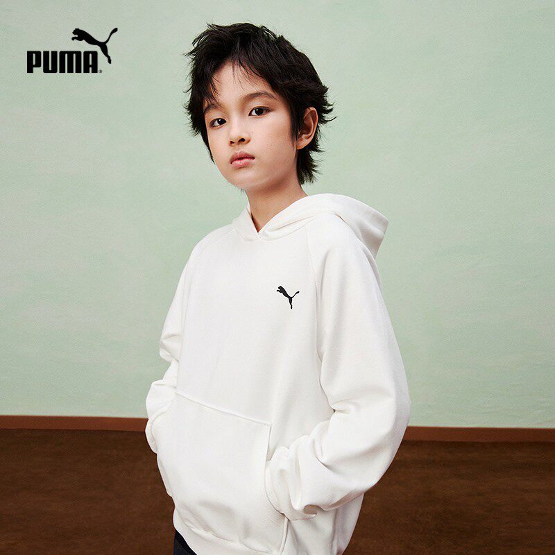 PUMA彪马童装连帽卫衣男2026新春款中大学生长袖运动衫青少年潮服
