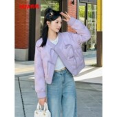 YAYA鸭鸭短款 小个子气质90白鸭绒外套 时尚 羽绒服女2025新款 新中式