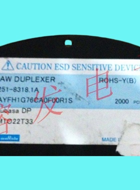 SAYFH1G76CA0F00R1S/声表滤波器/双工器