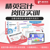 精英会计岗位实训会计出纳做账真账实操上岗实训纳税申报教材网课