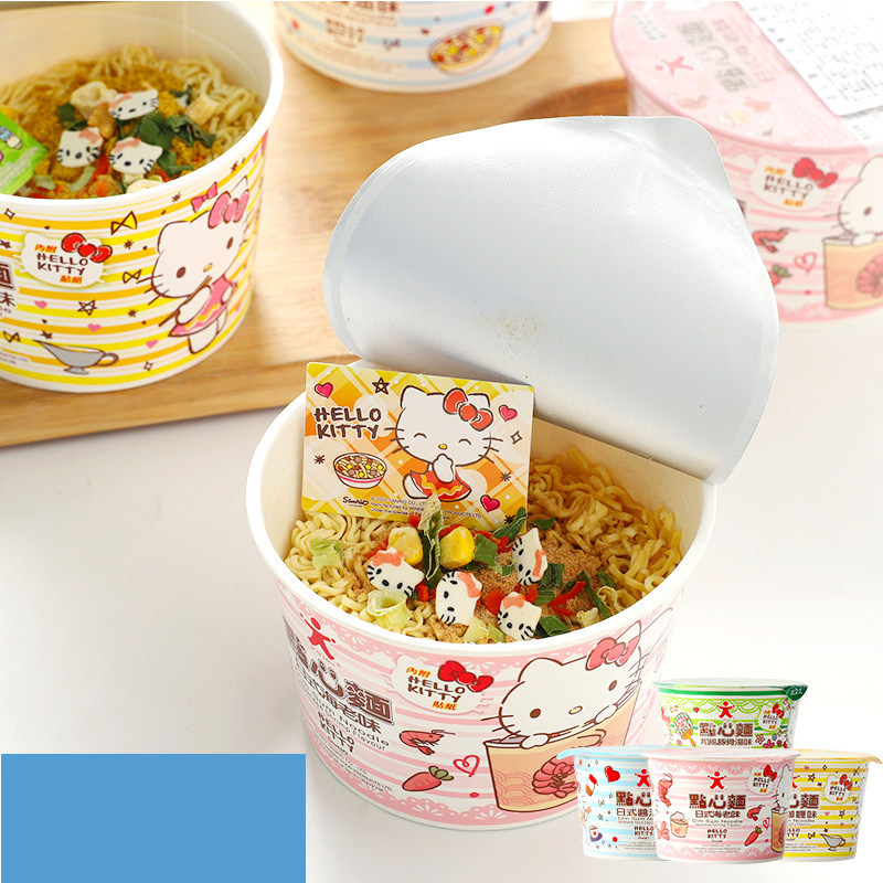 DOLL公仔凯蒂猫日式和风豚骨酱油海老味点心面速食方便杯面赠贴纸