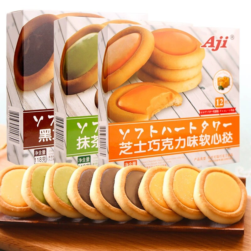 AJI巧克力软心挞芝士抹茶味蛋