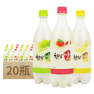 韩国进口麴醇堂米酒格丽月子酒750ml*20瓶果味混合