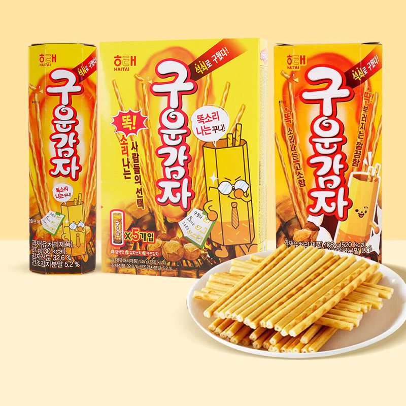 韩国进口 海太烤薯棒食品 碳烤土豆条饼干棒休闲办公室小吃零食品