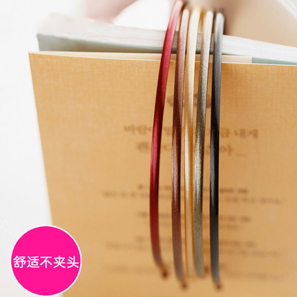 细发卡韩国发饰带齿梳细发箍简单带齿头箍头饰亚克力饰品压发防滑