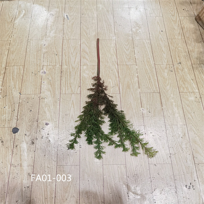 仿真绿植松枝侧柏树枝石龙尾草蕨金鱼草玫瑰叶把束仿真绿植造景
