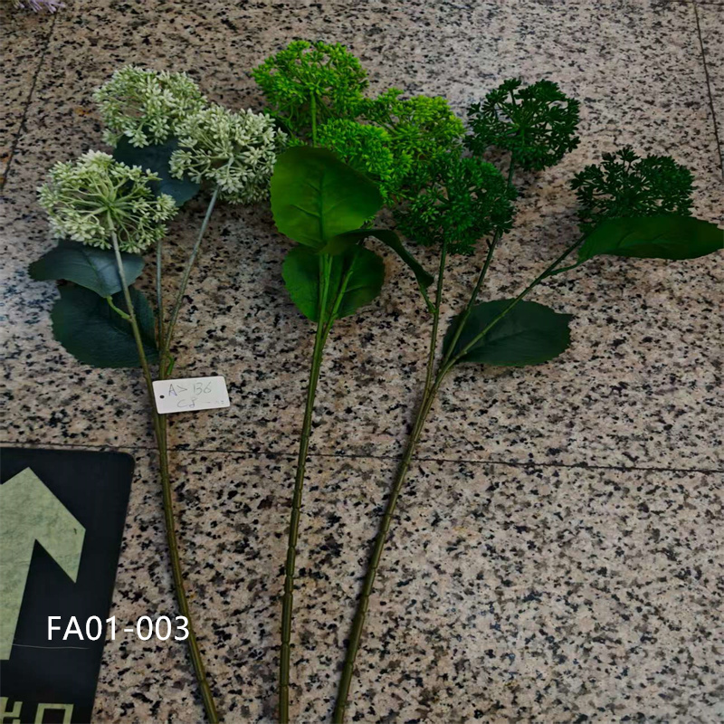 仿真八宝果米仔果枝把束尤加利叶装饰花束家居摆件绿色花卉工艺品