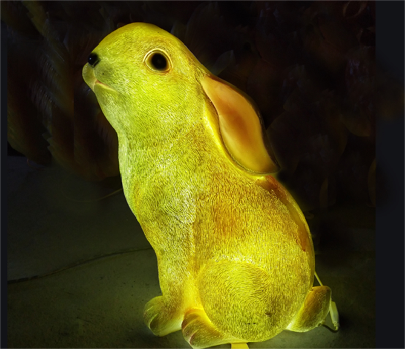 仿真多款可爱站坐兔子玻璃钢材质装饰动物园儿童游乐园