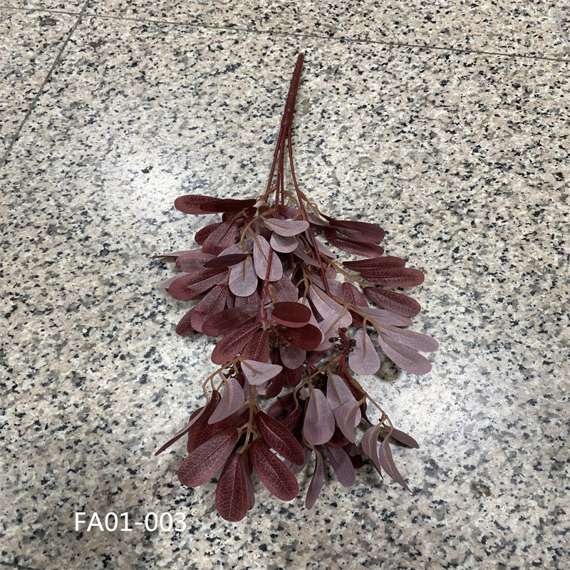 多巴胺装饰仿真枣叶花生叶柳叶苹果叶圆叶薰衣草婚庆装饰插花叶材