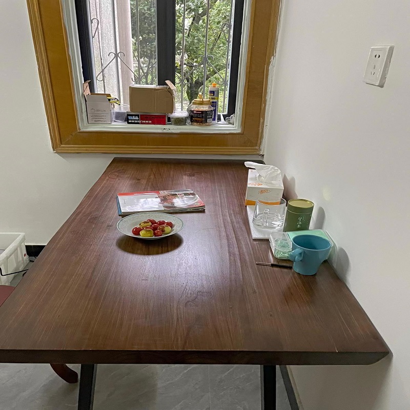 榆木板原木板吧台定制实木板松木板整张餐桌写字工作台桌面板案板