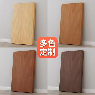 桌面板实木板定制电脑桌板松木榆木餐桌实木桌板办公会议桌吧台板