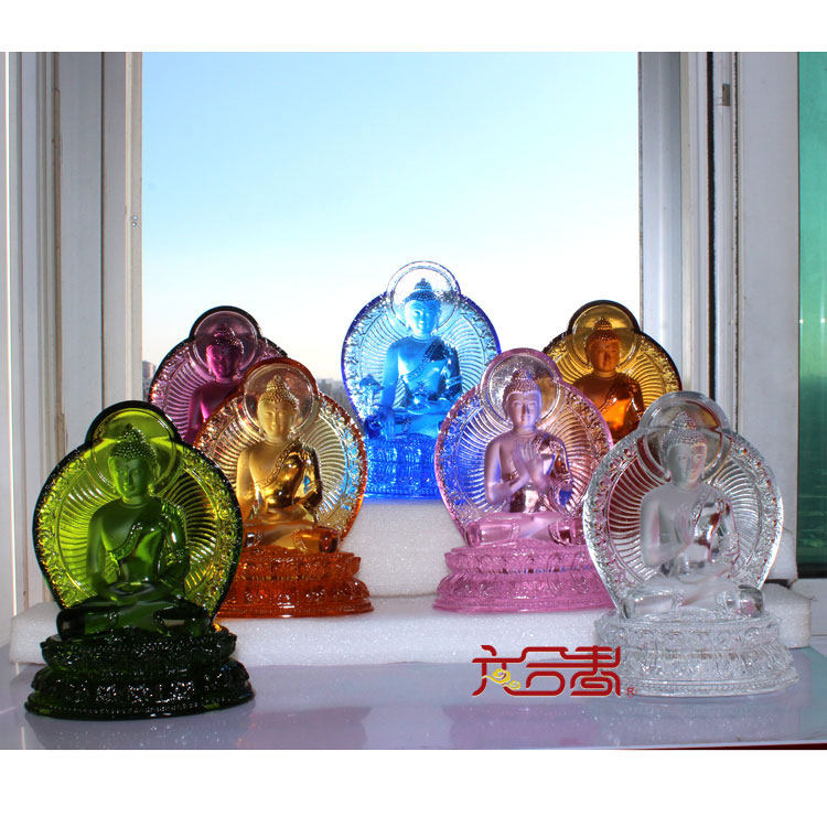 六合春 琉璃7种手印药师七佛 药师坛城 佛堂风水供奉保平安结缘