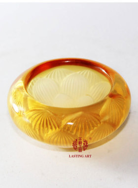 六合春 琉璃莲花烛台酥油灯香盘香座佛堂香道用品镇宅玄关保平安