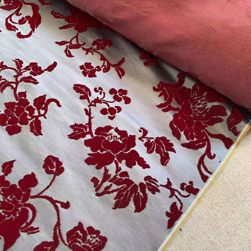 XL1手工章缎折枝牡丹一米链接