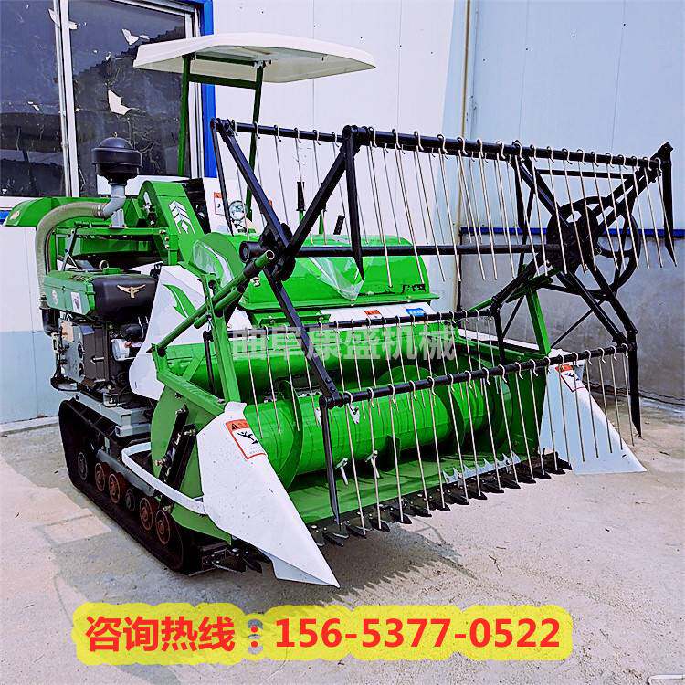 0大豆多功能小型收割机 履带式水稻小麦联合收割机价格