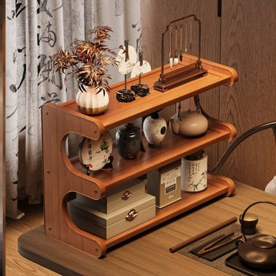 桌面置物架办公室工位改造神器多层收纳架书架杯架家居好物储物