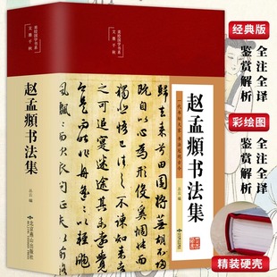 精装 3本38元 赵孟俯临摹硬笔毛笔手写书法鉴赏国学书籍字体正版 彩绘版 临摹范本 赵孟頫书法集行书楷书小楷字帖经典