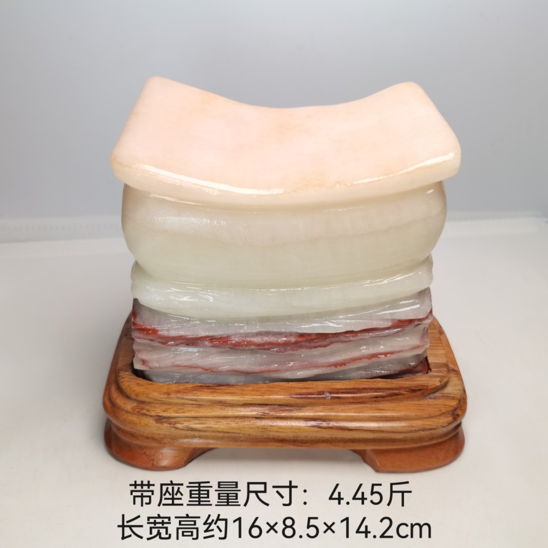 多款天然猪肉石摆件五花肉奇石观桌面摆件