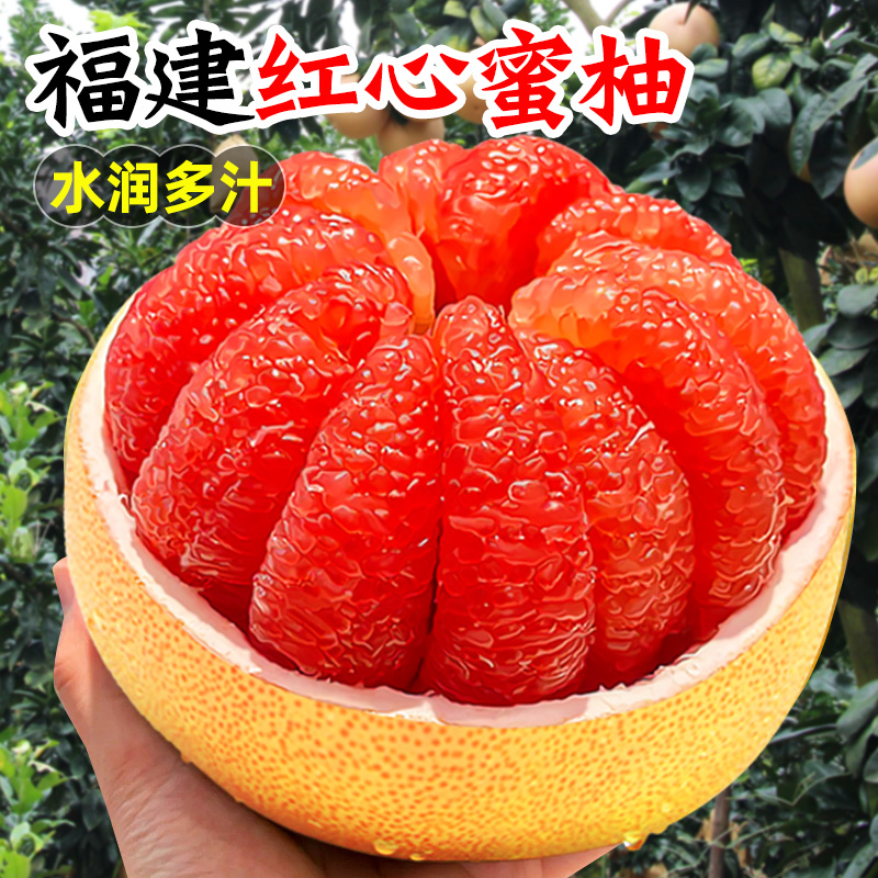 福建平和红心蜜柚柚子