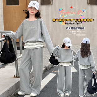 女童套装2026新款今年流行爆款开学季韩系高级感穿搭套装春秋款