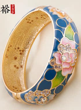珍裕景泰蓝女合金送妈妈手镯高贵