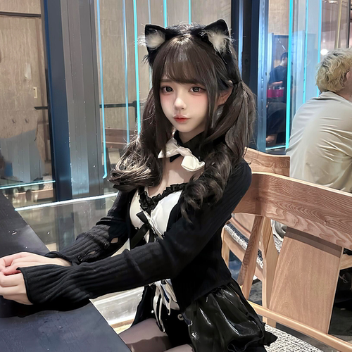 日系猫耳朵头饰发箍可爱毛绒兽耳