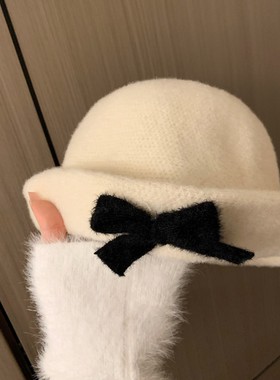 千金帽子女小香风礼帽显脸小盆帽