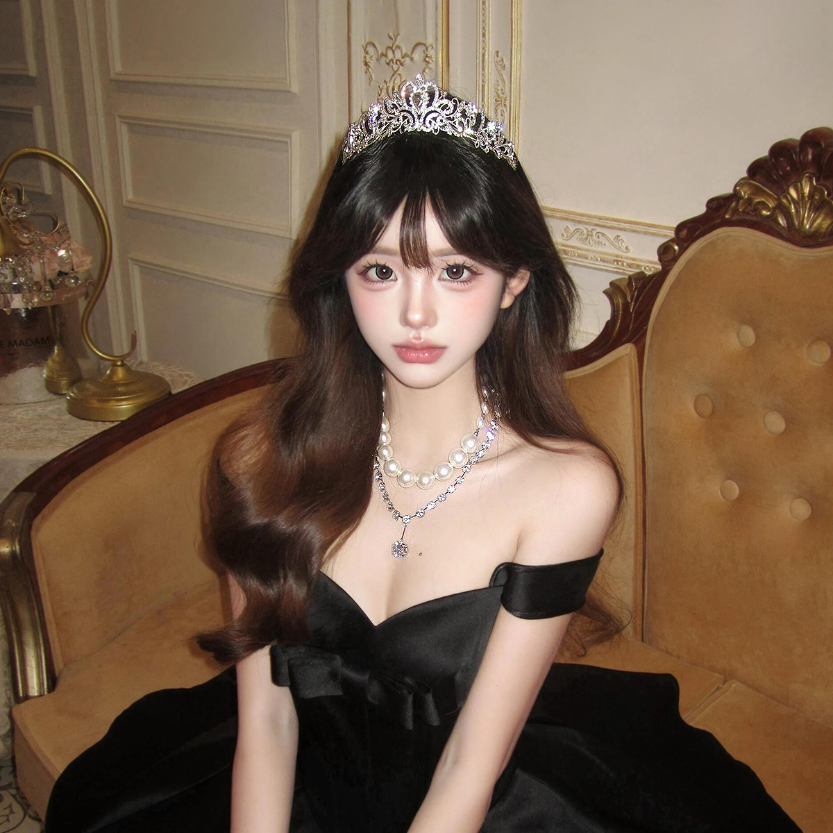 水晶公主生日皇冠头饰套装