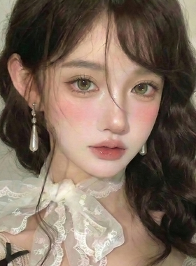 法式复古水滴珍珠流苏耳夹女无耳洞耳环港风轻奢耳坠耳钉宫廷耳饰