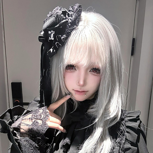 蕾丝蝴蝶结小礼帽女lolita发饰发夹暗黑哥特风万圣节头饰cos配饰