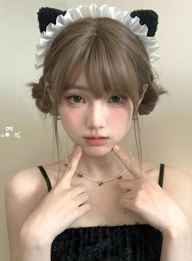 手作KC原创黑色猫耳朵头饰发箍洛丽塔cos可爱女仆发饰猫耳头箍女